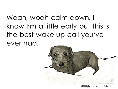 pee wee says it's time to wake up!