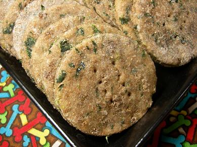 lamb and spinach dog treats