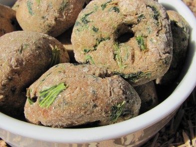 spinach bagels dog treat/biscuit recipe