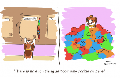 Things I've Learned Baking for My Dog, There is no such thing as to many cookie cutters.