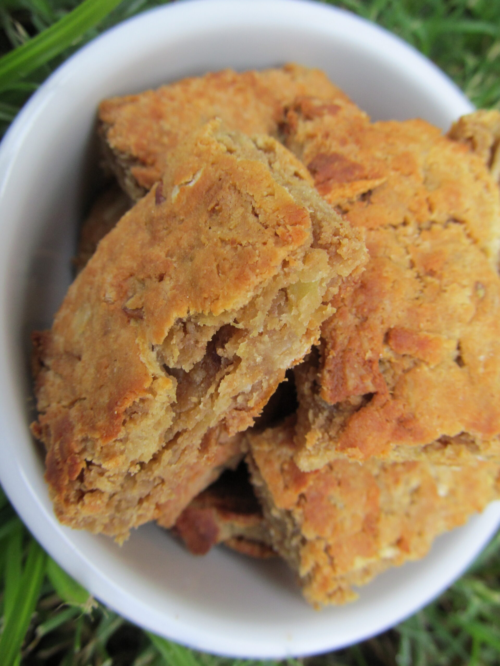 (Gluten-Free) Peanut Butter Apple Biscotti Bites Dog Treat/Biscuit Recipe