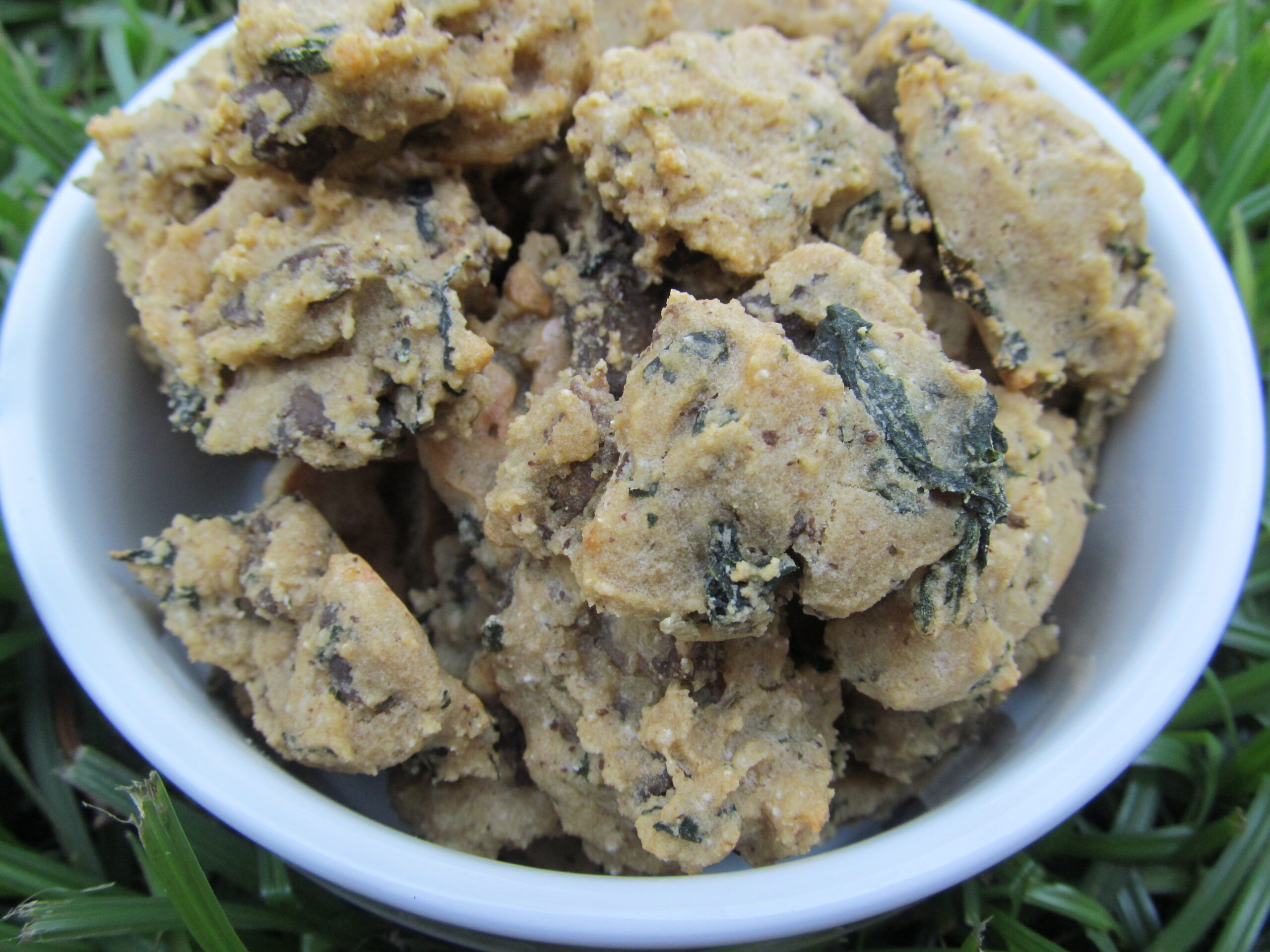 (wheat and gluten-free) spinach liver parmesan