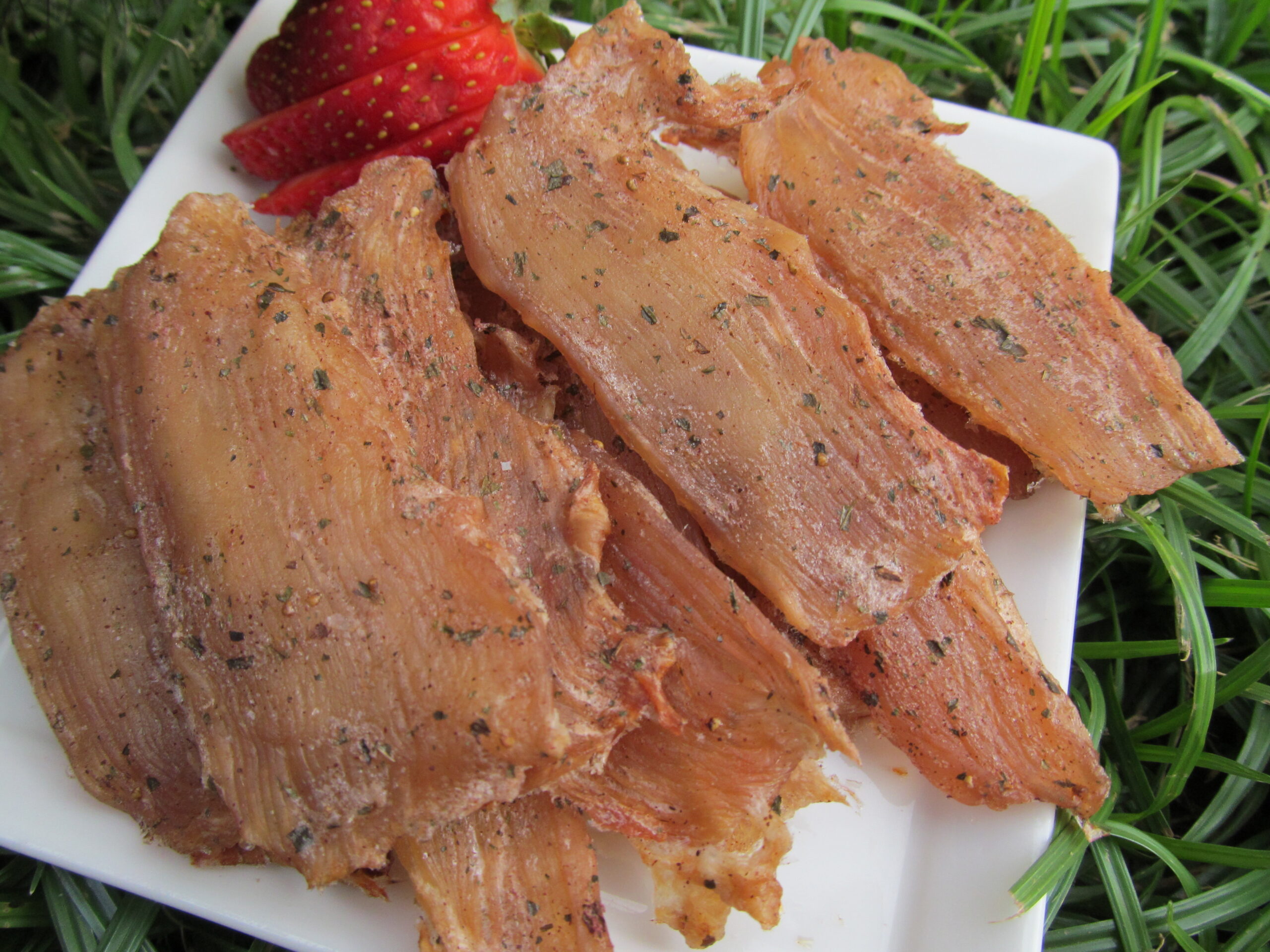 strawberry lemon chicken jerky dog treat recipe