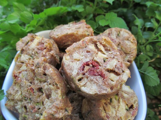 chicken, bacon & zucchini dog treat/biscuit recipe