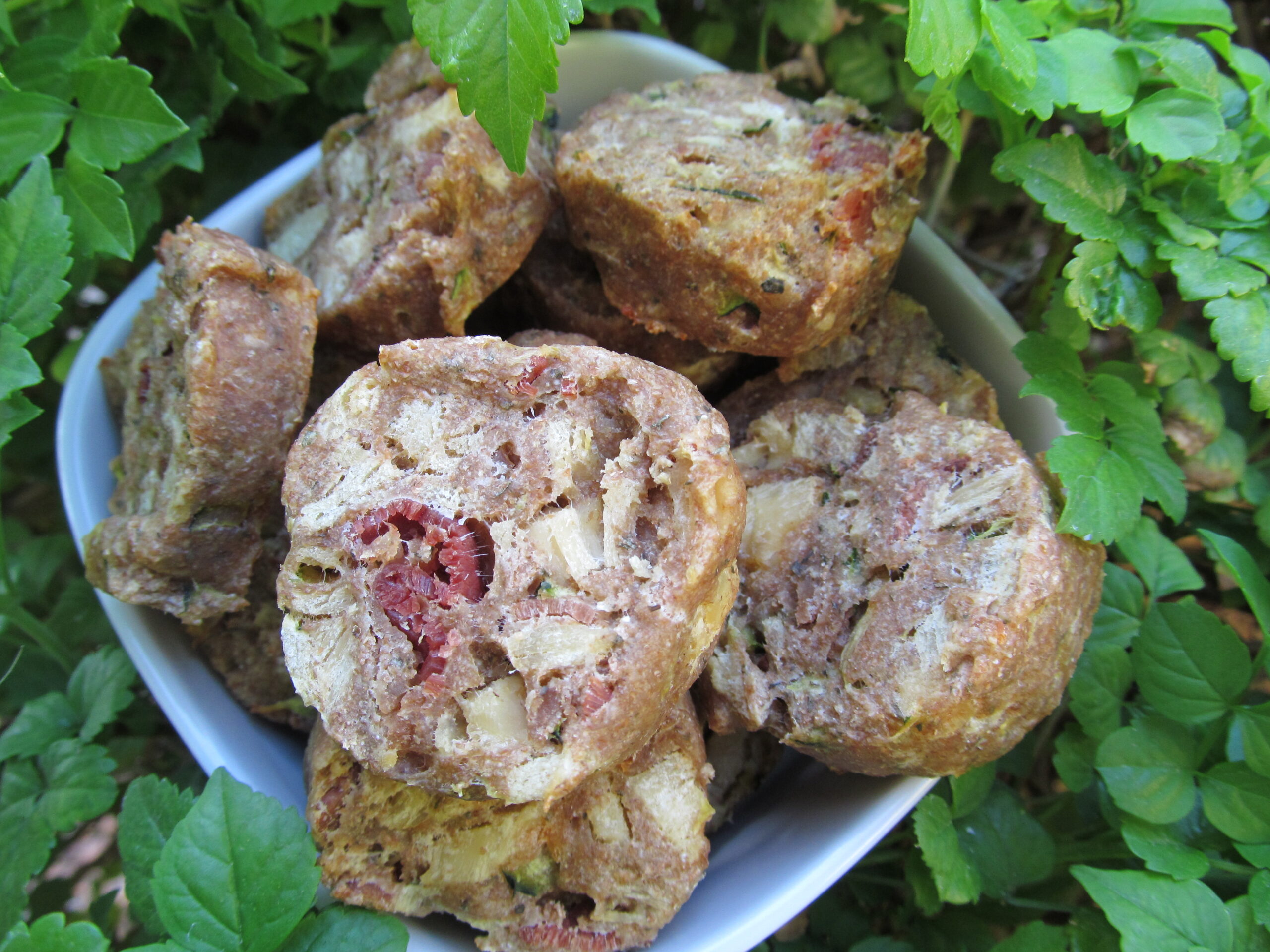 chicken, bacon & zucchini dog treat/biscuit recipe