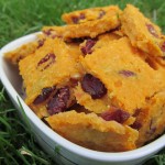 While you’re out doing your food shopping make sure to grab and extra sweet potato and some dried cranberries so you can whip up these tasty gluten-free treats.