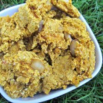 (wheat and dairy-free) pumpkin pear chicken dog treat/biscuit recipe