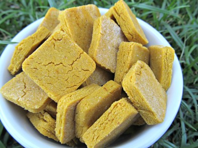 easy peasy peanut butter pumpkin dog treat/biscuit recipe