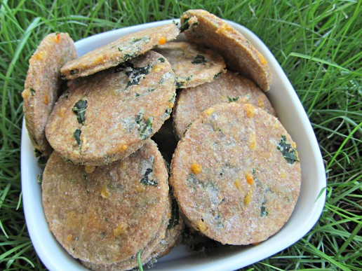 cheddar rosemary kale dog treat/biscuit recipe