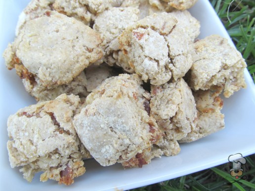 (wheat-free) bacon chicken mini-biscotti dog treat/biscuit recipe