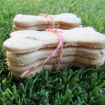 (wheat, dairy and gluten-free, vegetarian) peanut butter bacon banana dog treat/biscuit recipe