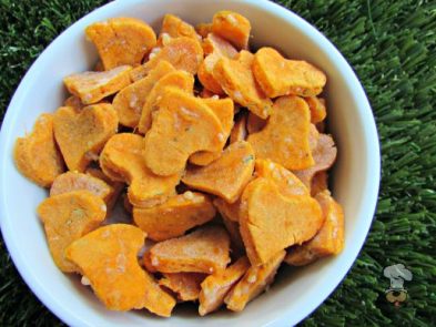 (wheat and gluten-free) cheesy sweet potato dog treat/biscuit recipe