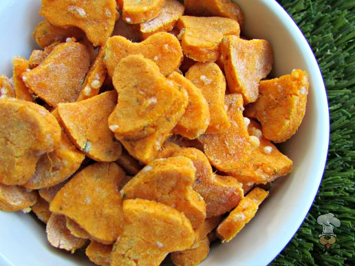 (wheat and gluten-free) cheesy sweet potato dog treat/biscuit recipe