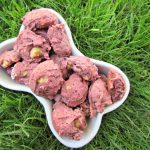 (wheat and dairy-free, vegan, vegetarian) banana beet dog treat/biscuit recipe