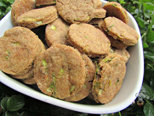 (dairy-free, vegan and vegetarian) peanut butter zucchini dog treat/biscuit recipe