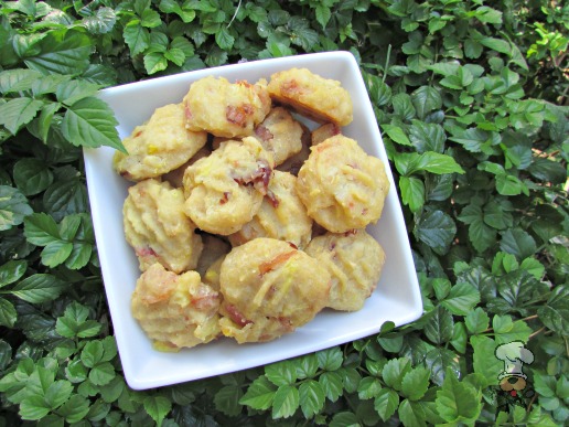 (wheat and gluten-free) pineapple bacon chicken dog treat/biscuit recipe