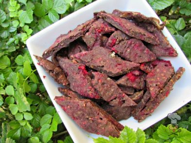(wheat, gluten and grain-free) raspberry bacon parmesan dog treat/biscuit recipe