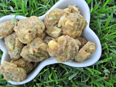 (wheat-free) cucumber parmesan chicken dog treat/biscuit recipe