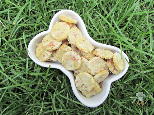 (wheat and gluten-free) pineapple, ham and swiss dog treat/biscuit recipe