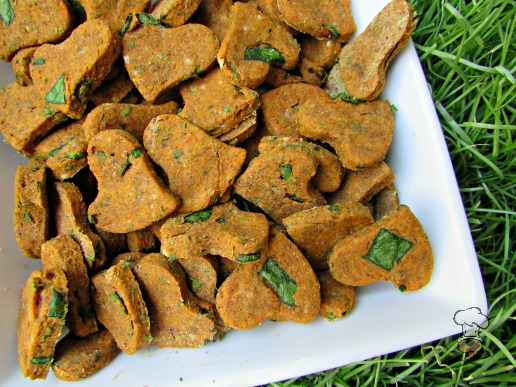 {spot farms} sweet potato spinach dog treat/biscuit recipe