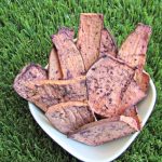 (wheat, gluten, grain and dairy-free, vegan, vegetarian) blueberry sweet potato chews dog treat recipe