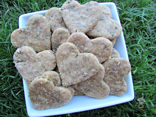 (wheat-free) basil chicken liver dog treat/biscuit recipe