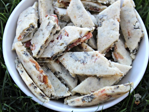 (wheat and gluten-free) parmesan bacon seaweed dog treat/biscuit recipe