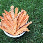 (wheat, gluten, grain and dairy-free, vegan, vegetarian) pineapple basil sweet potato fries dog treat recipe