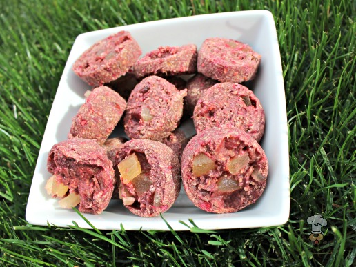 (wheat and dairy-free) pineapple raspberry mint dog treat/biscuit recipe