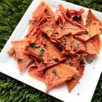 (wheat, gluten, grain and dairy-free, vegan, vegetarian) basil watermelon chews dog treat recipe