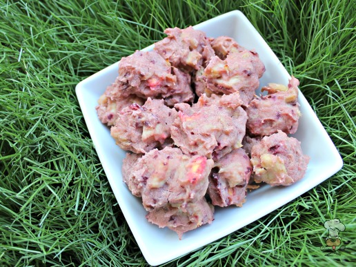 (gluten, wheat and dairy-free) cherry pineapple chicken dog treat/biscuit recipe