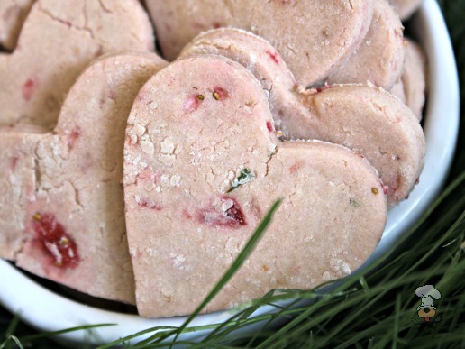 (gluten and wheat-free) mint strawberry dog treat/biscuit recipe