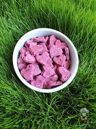 (gluten, wheat and dairy-free) flax seed beets dog treat/biscuit recipe