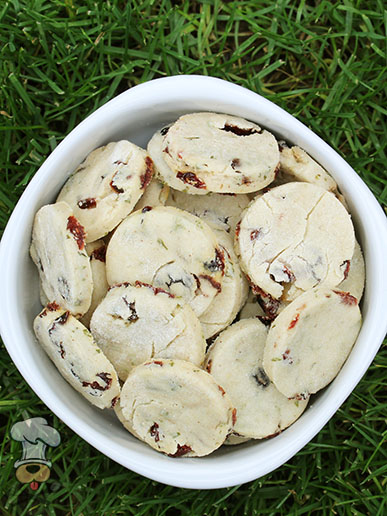 (wheat and gluten-free) cranberry goat cheese dog treat/biscuit recipe