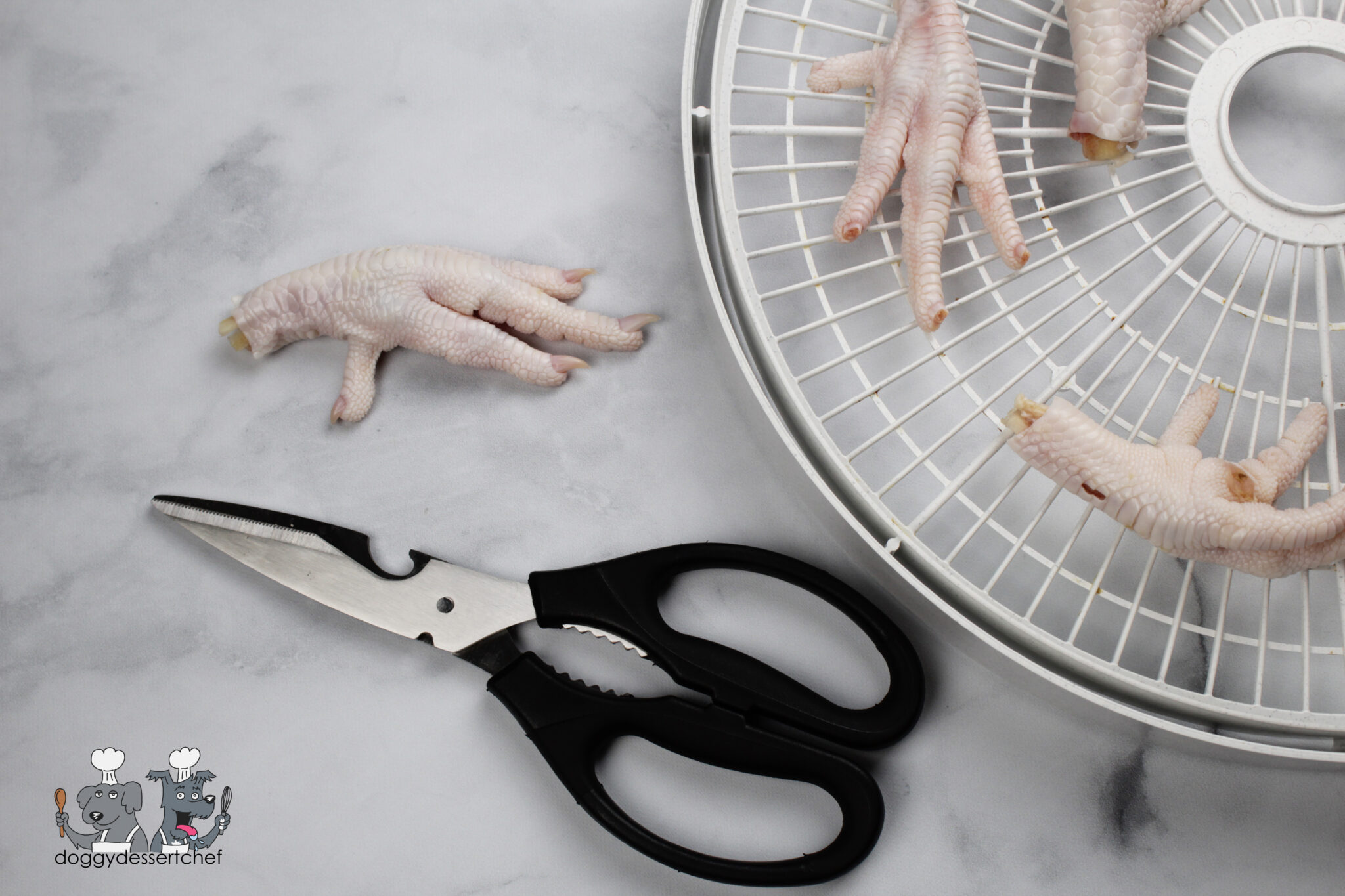 dehydrated chicken feet Doggy Dessert Chef