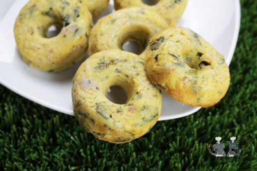 bacon & carrot collard green doughnuts dog treat recipe