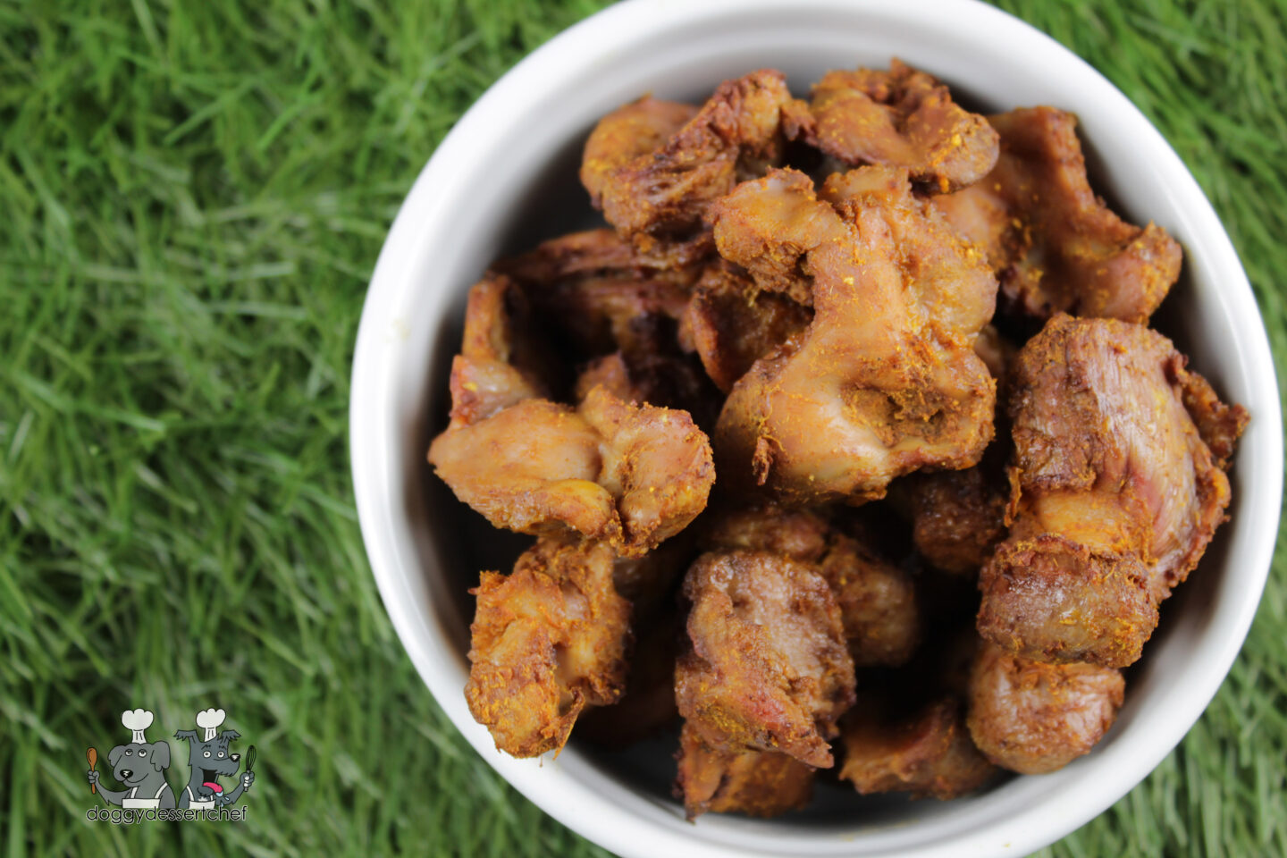 air-fried chicken gizzards dog treat recipe