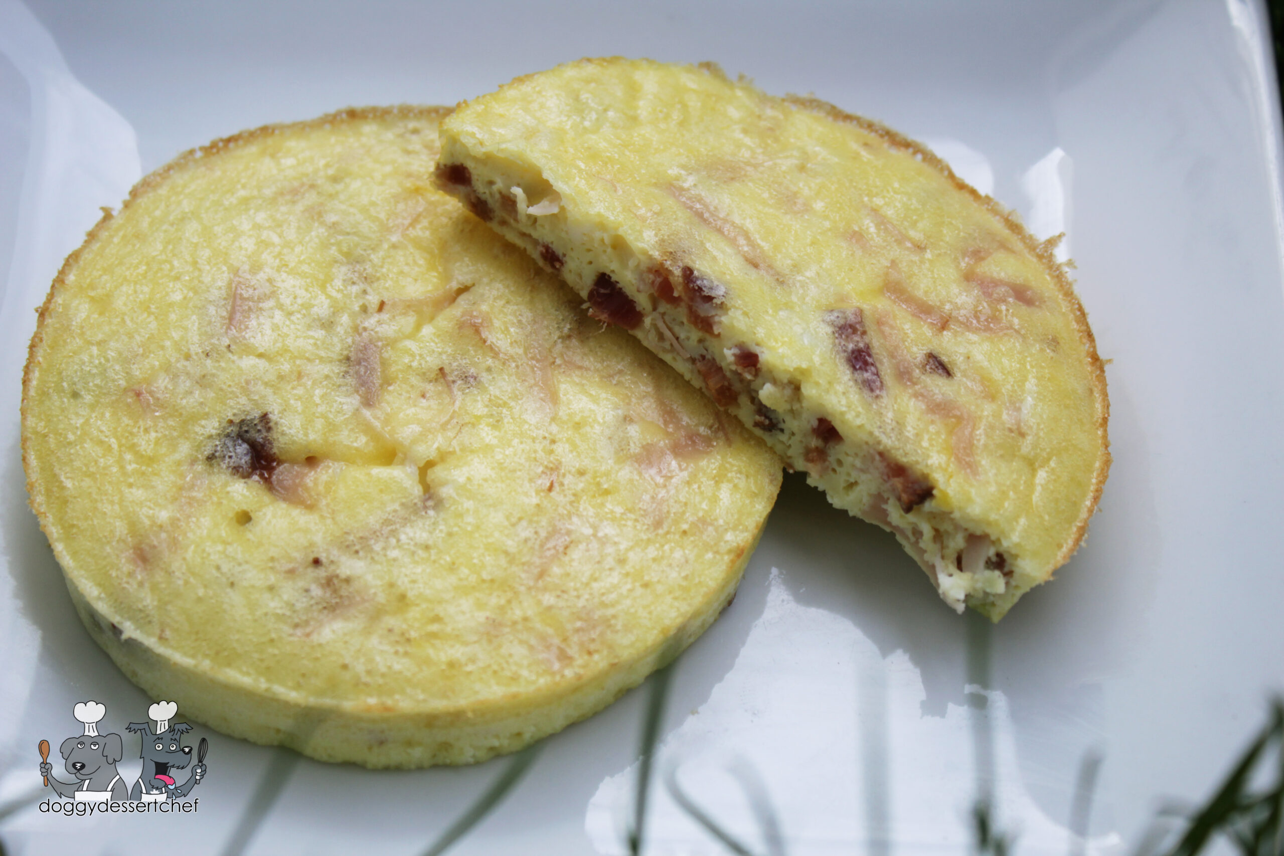 Pork & Duck Egg Quiche Doggy Dessert Chef