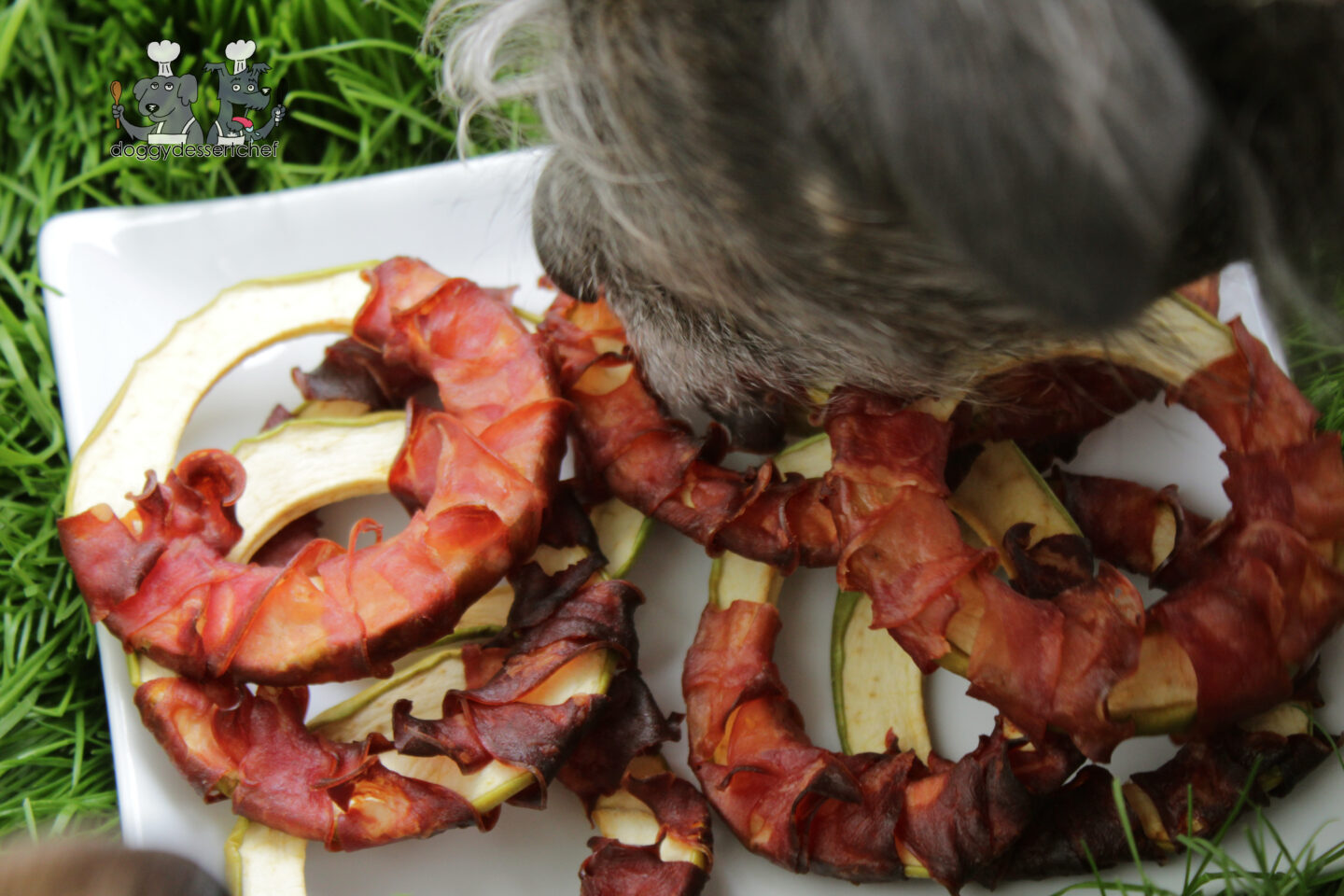 Ham Wrapped Apple Dehydrated Dog Treat Recipe