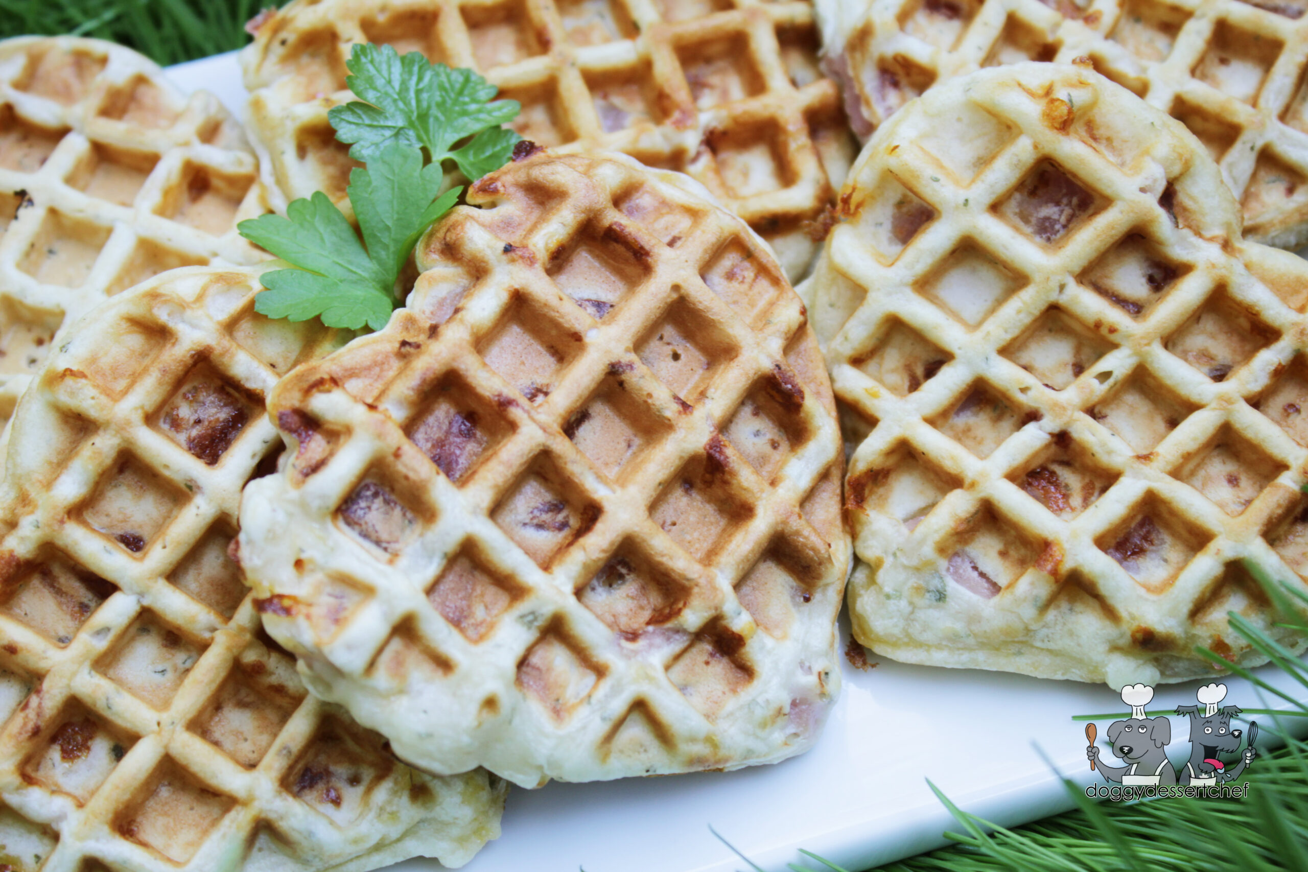 Ham and Cheese Waffles Dog Treat Recipe