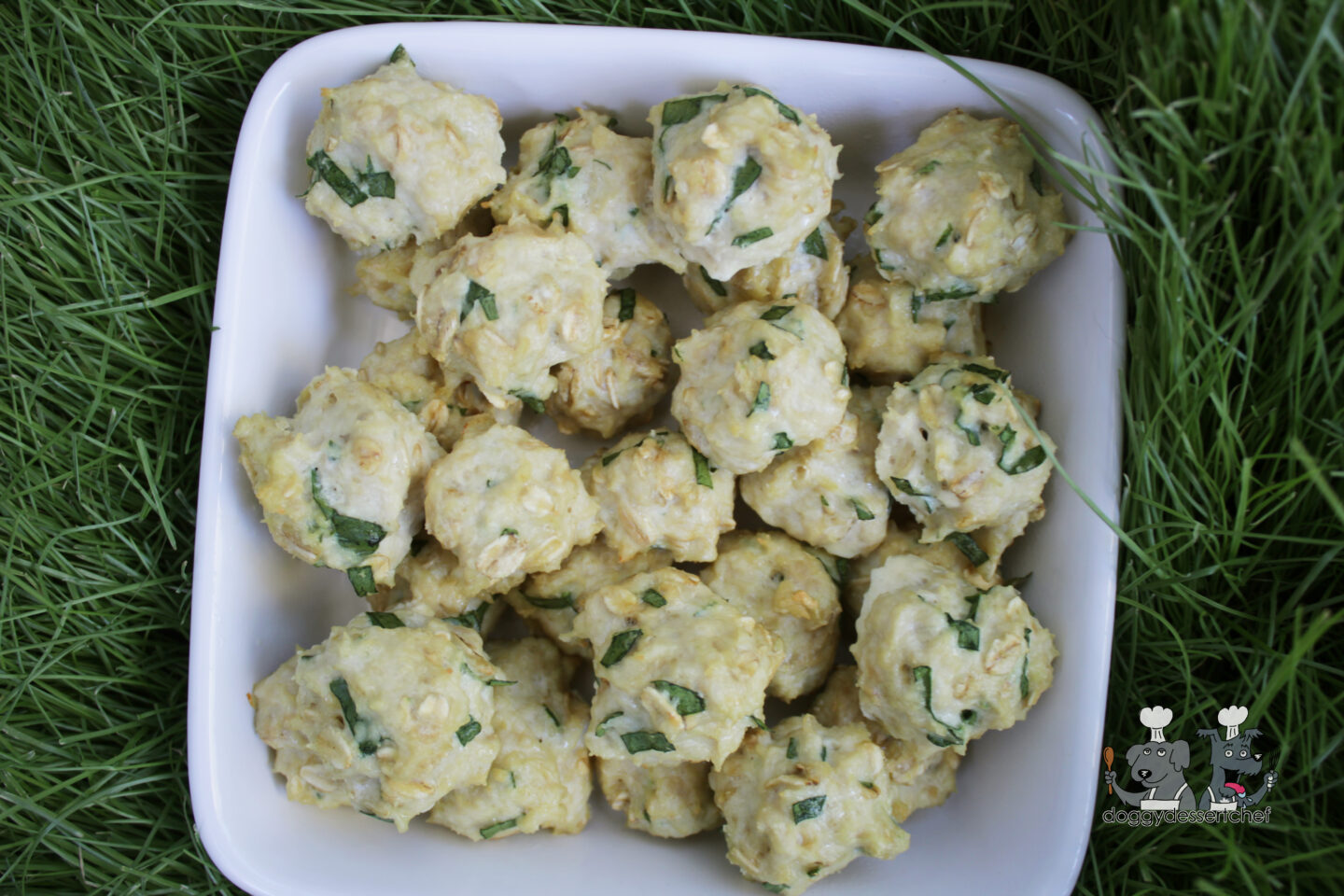 Chicken Spinach Meatballs Dog Treat Recipe