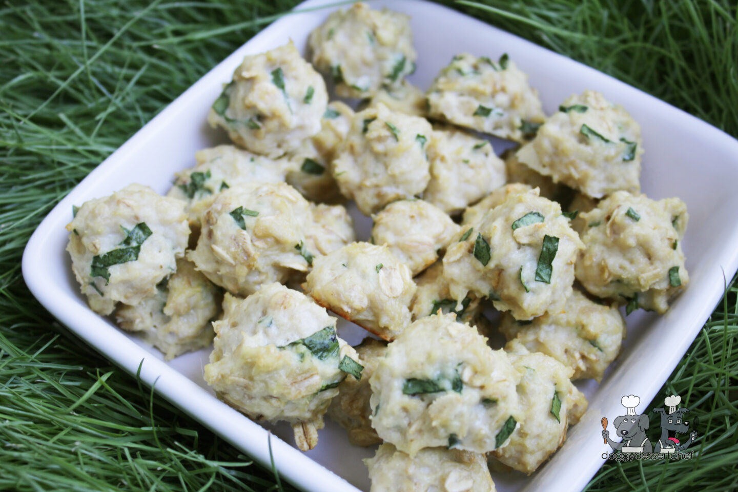 Chicken Spinach Meatballs Dog Treat Recipe