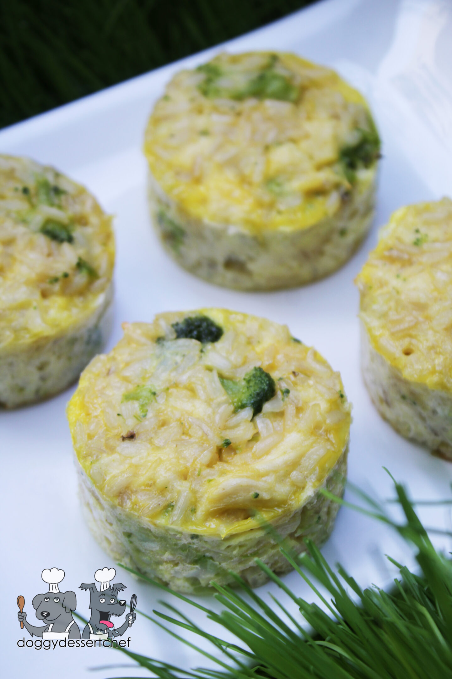 Chicken, Broccoli and Brown Rice Dog Treats