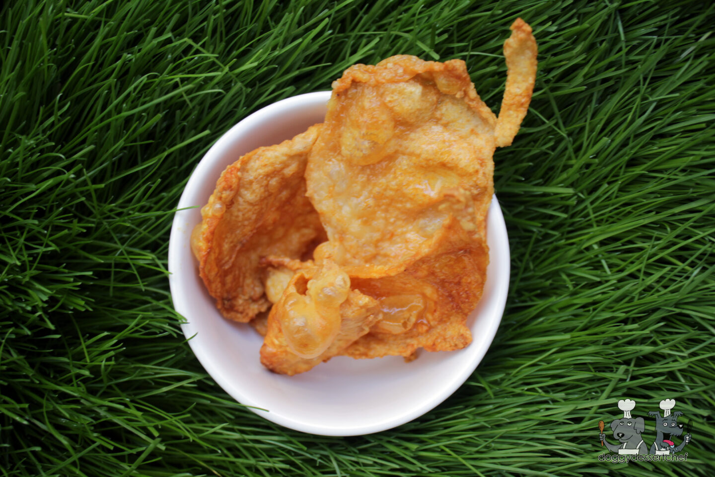 air fryer crispy chicken skins dog treat recipe