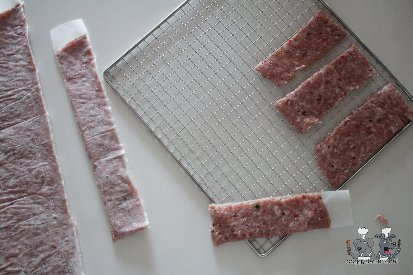 Strawberry Ground Pork Jerky Dog Treat Recipe
