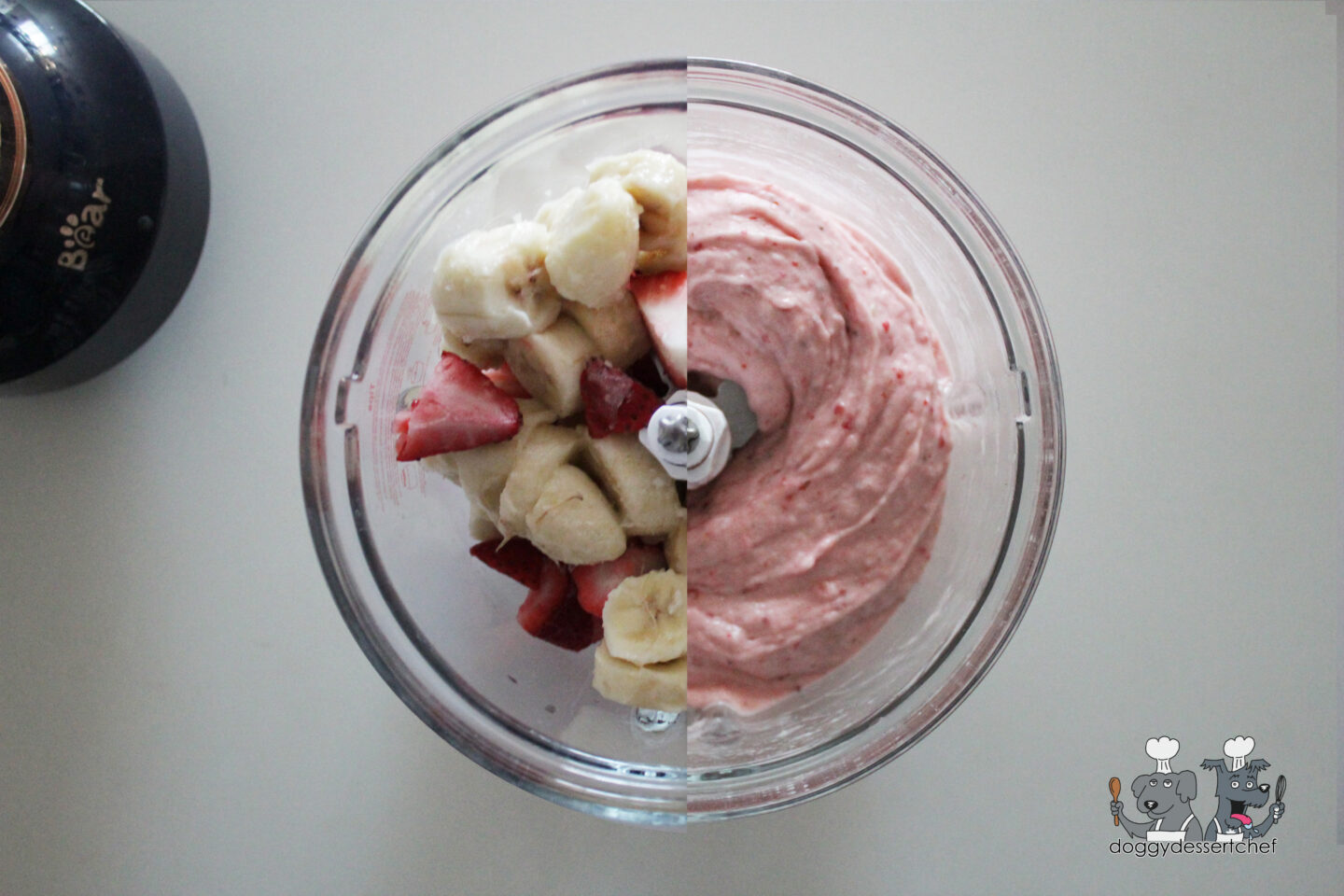 frozen strawberry banana dog treat recipe