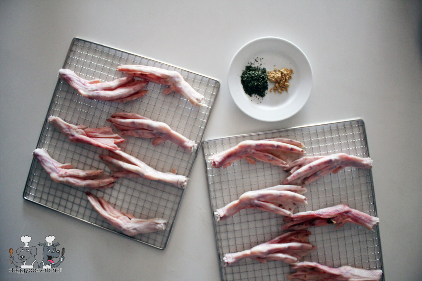 cilantro ginger duck feet dog treat recipe