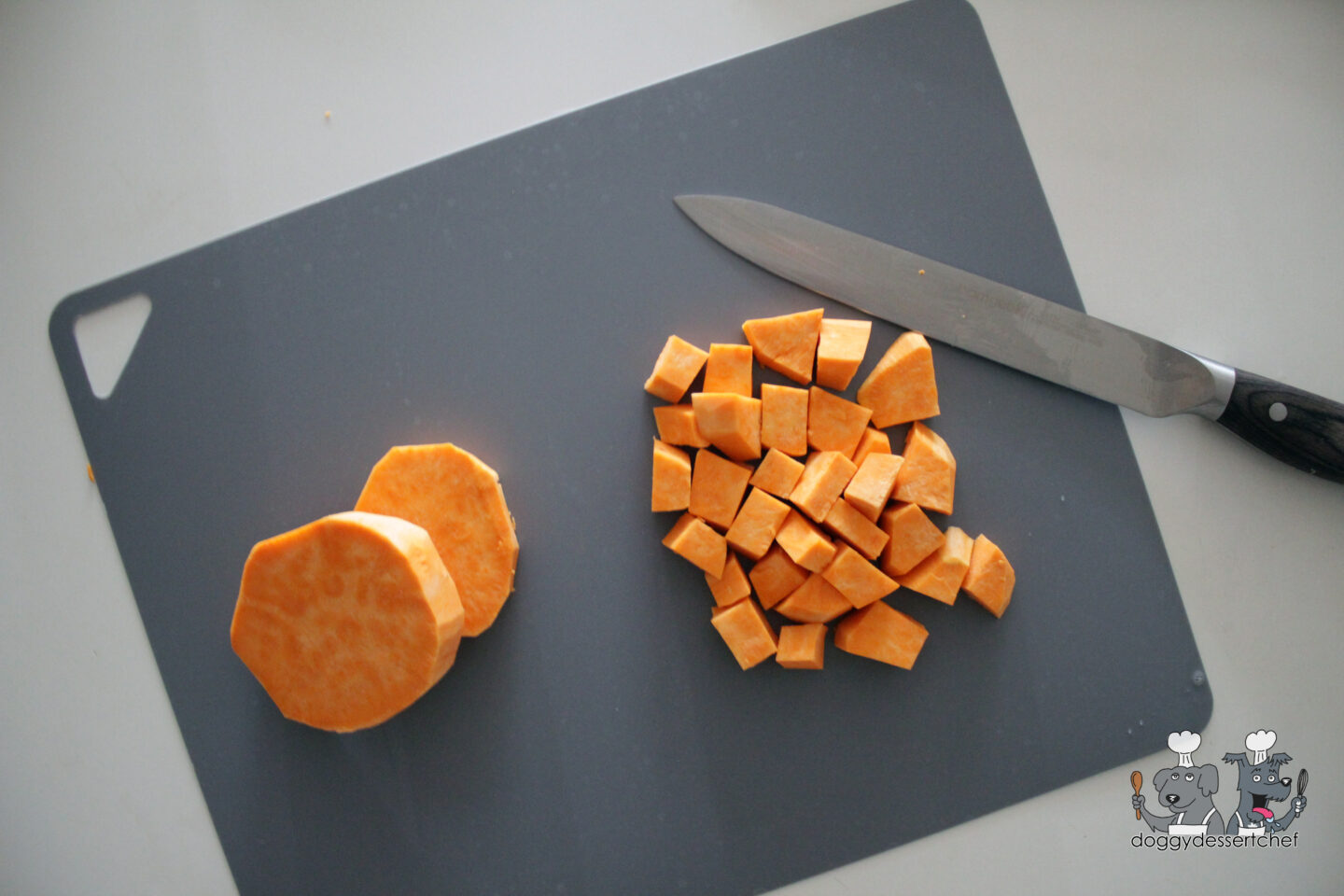 Air-Fryer Sweet Potato Bites dog treat recipe