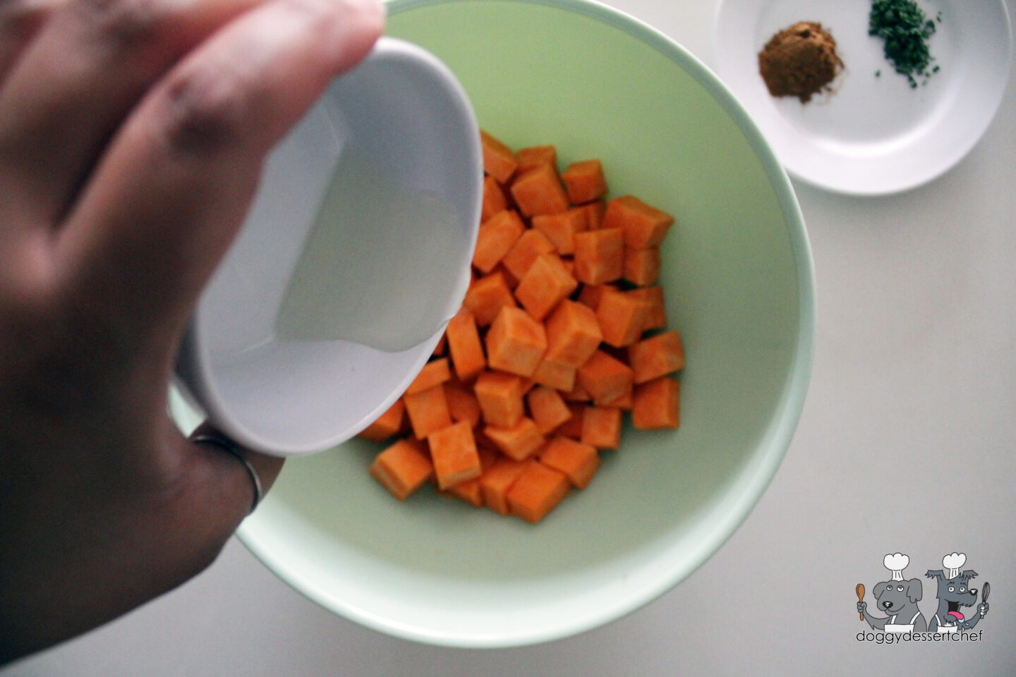 Air-Fryer Sweet Potato Bites dog treat recipe