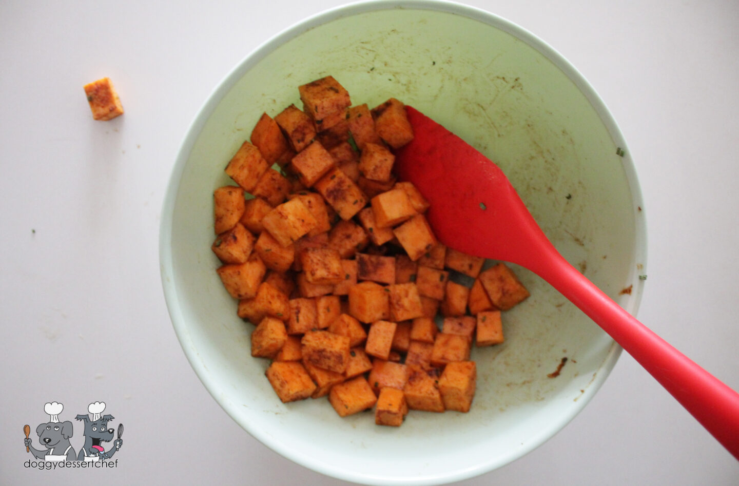 Air-Fryer Sweet Potato Bites dog treat recipe